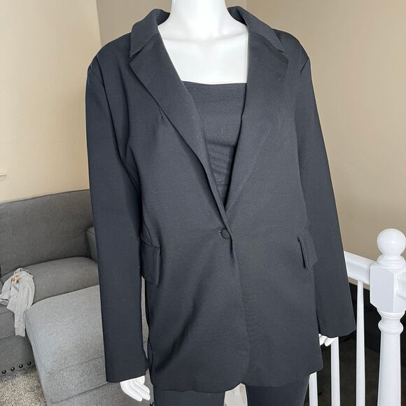 The Ultimate Stretch Long One Button Blazer Casual Wear Women’s Size 26 #693 - Picture 2 of 12